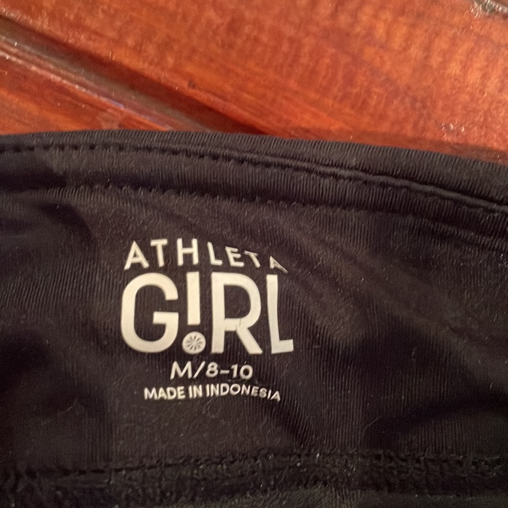 Athleta Gurl black shorts size M/8-10 - Picture 4 of 4